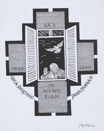 Ekslibris Pamiatkowy Jana Pawla Ii 1920 2005