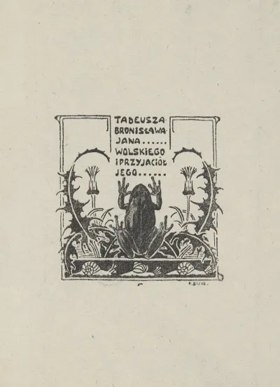 Ekslibris Tadeusza Wolskiego 1890 1959