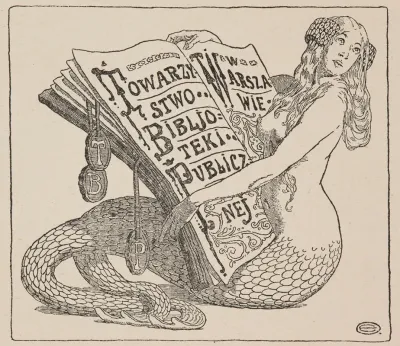 Ekslibris Towarzystwa Biblioteki Publicznej W Warszawie 1906 1928