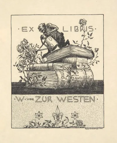 Ekslibris Walter Von Zur Westen 1871 1948 4