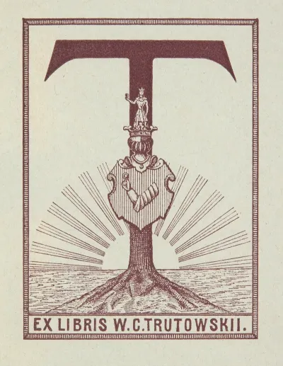 Ekslibris Wladimir Konstantinowicz Troutowskii 1862 1932