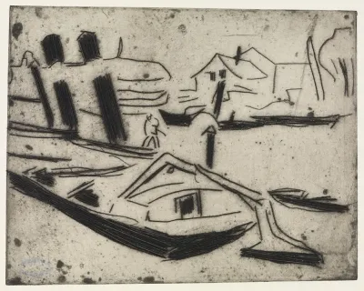 Elbzille Mit Kettenschlepper