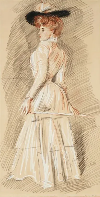 Elegante A La Canne