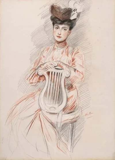 Elegante A La Chaise Lyre