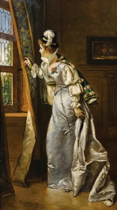 Elegante A La Fenetre