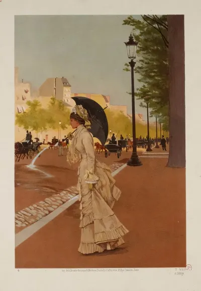 Elegante Sur Lavenue Des Champs Elysees