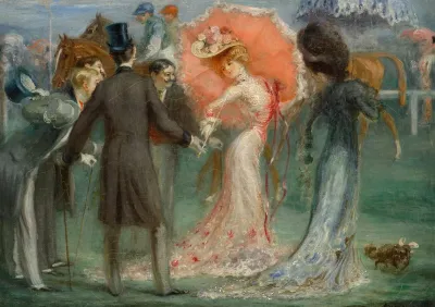 Elegantes Aux Courses