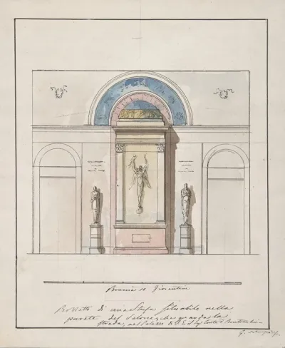 Elevation Della Nuova Galleria 2