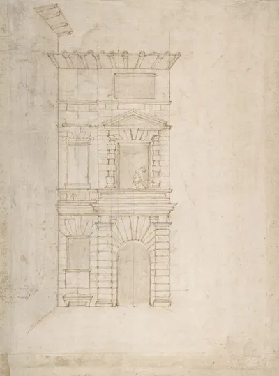 Elevation Of Giulio Romanos House