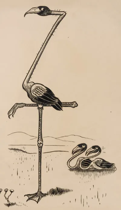 Eleven Comic Strip Frames Of Flamingo Shaping Figures With Its Long Neck Pl 9