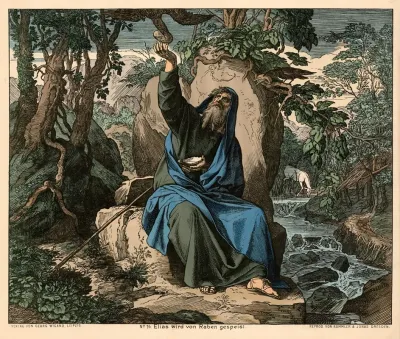 Elias Wird Von Raben Gespeist Elijah Is Fed By Ravens