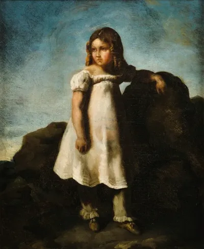 Elisabeth Dedreux As A Child In The Countryside