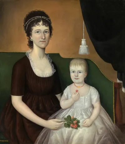 Elizabeth Grant Bankson Beatty Mrs James Beatty And Her Daughter Susan