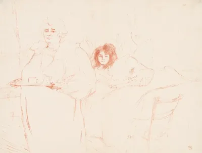 Elles Woman Carrying A Tray Mme Baron And Mlle Popo