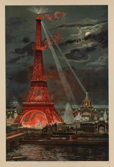 Embrasement De La Tour Eiffel