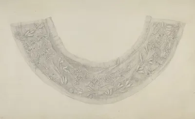 Embroidered Linen Collar 4