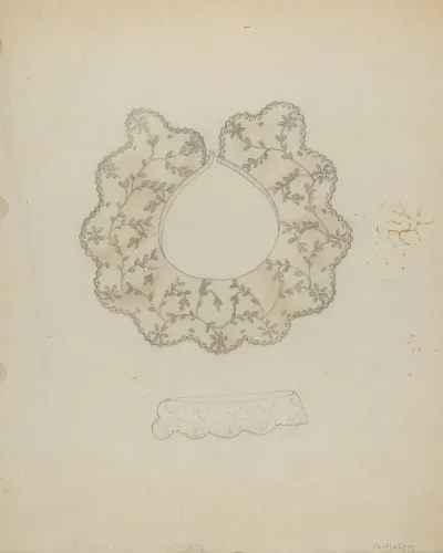 Embroidered Linen Collar 6