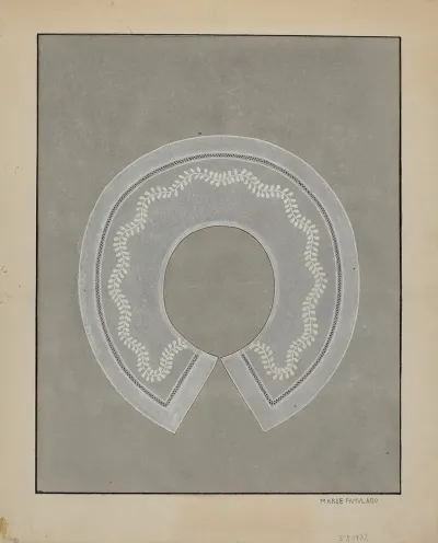 Embroidered Linen Collar 7