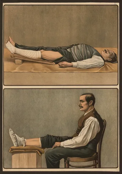 Emergency Dressing For Varicose Vein Bleeding And Injury