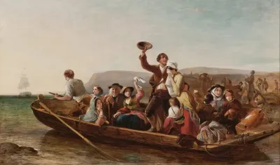 Emigration The Parting Day Good Heaven What Sorrows Gloomd That Parting Day Etc Goldsmith