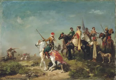 Emir Abdelkader Leading His Troops 2