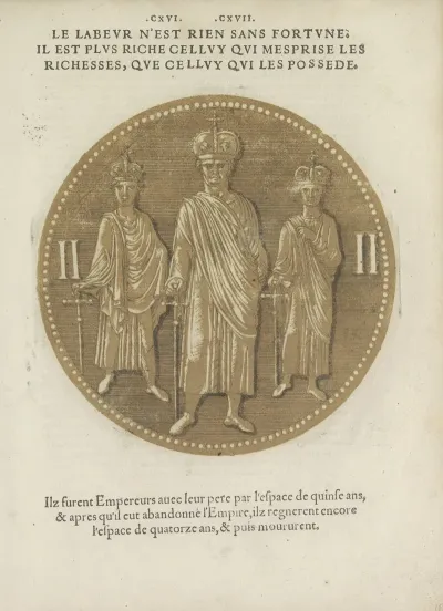 Emperor Louis Ii Of Italy And His Brothers