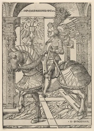 Emperor Maximilian I On Horseback