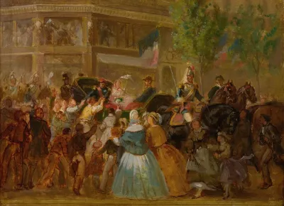 Emperor Napoleon Iii And Empress Eugenie In A Carriage