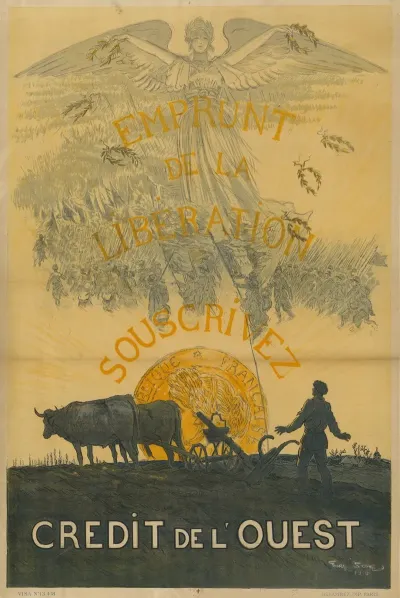 Emprunt De La Liberation 1918 Souscrivez Credit De Louest