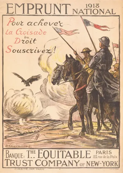 Emprunt National 1918 Pour Achever La Croisade Du Droit Souscrivez
