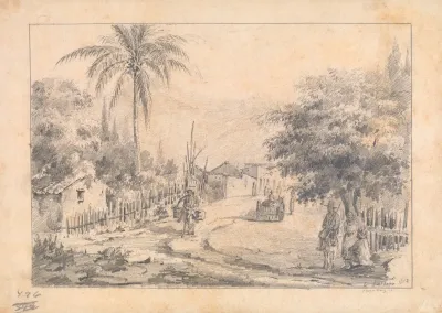 En Landsbygade Venezuela Caracas 1853