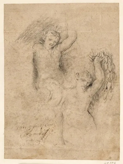 En Nereide Og En Satyr