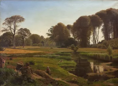 En Sommerdag Motiv Fra Horneland Ved Faborg