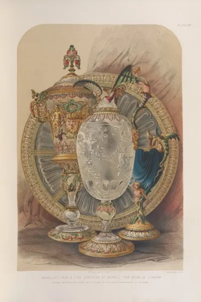 Enamelled Vase Dish