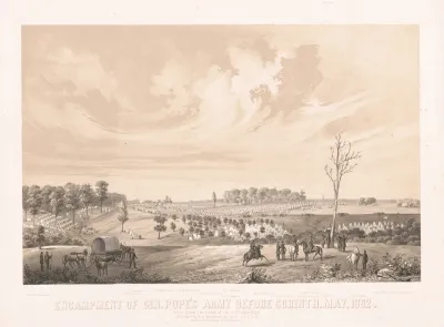 Encampment Of Gen Popes Army Before Corinth May 1862