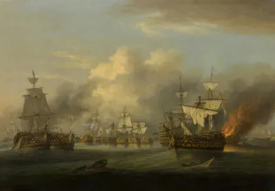 End Of The Battle Of Trafalgar 1805
