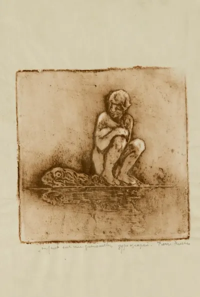 Enfant Sur Une Grenouille 2