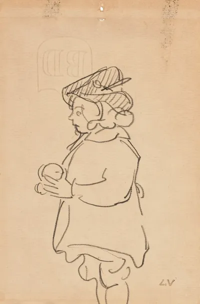 Enfant Tenant Une Pomme