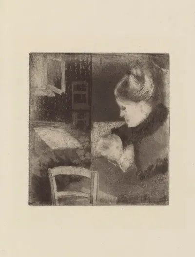 Enfant Tetant Sa Mere