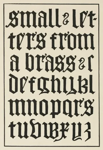 English Gothic Blackletters