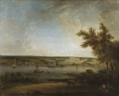 English Landscape From Mistley Hall Essex
