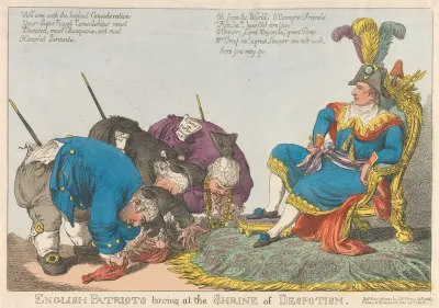English Patriots Bowing At The Shrine Of Despotism