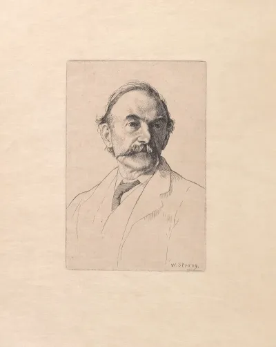 Engraved Portrait Of Thomas Hardy