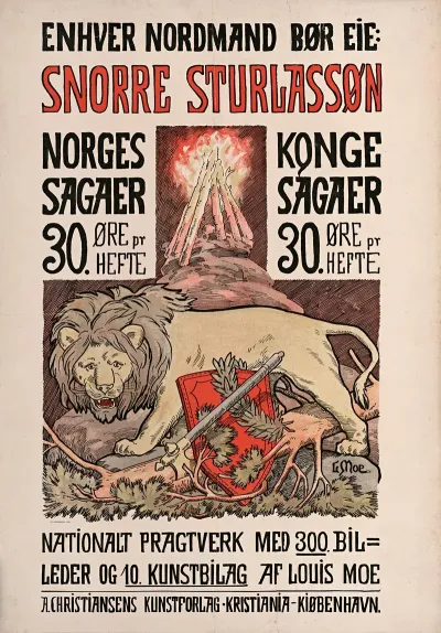 Enhver Nordmand Bor Eie Snorre Sturlasson Norges Kongesagaer 30 Ore Pr Hefte
