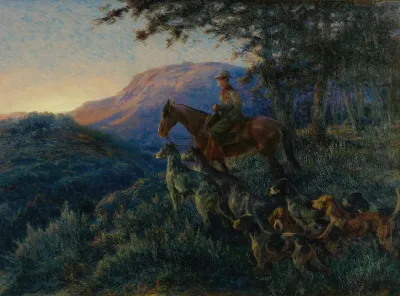 Enjoying Sunset After A Long Days Hunt