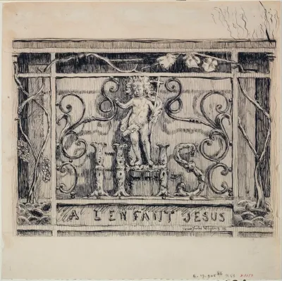 Enseigne A Lenfant Jesus Angle Du 43 De La Rue Des Bourdonnais Et Du 33 De La Rue Saint Honore