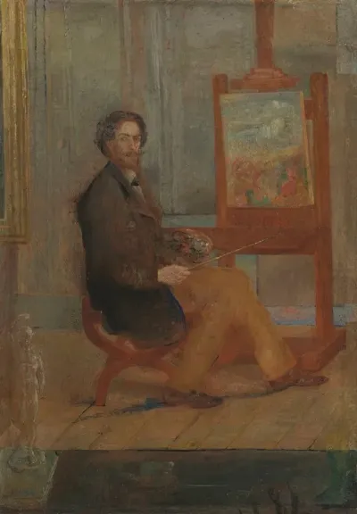 Ensor At His Easel