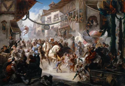Entering Of The Federal Envoys In Basel