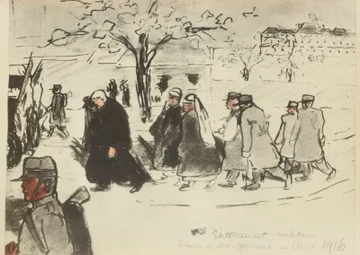 Enterrement Militaire Route De Montferrand Avril 1916