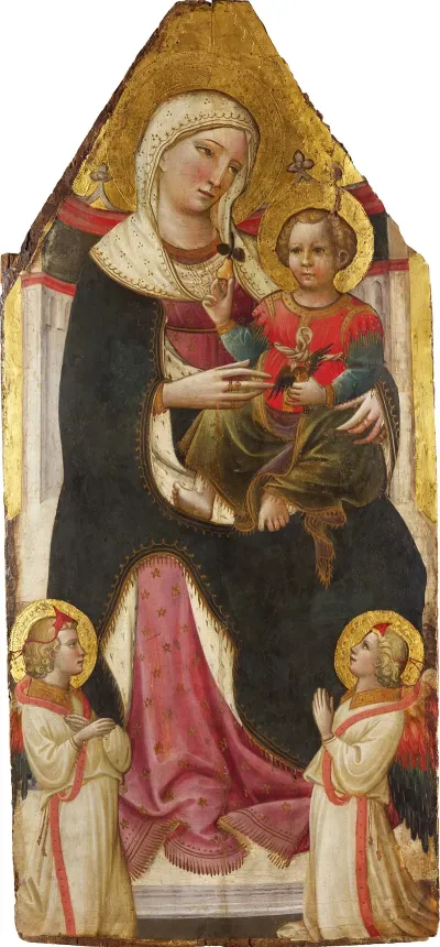Enthroned Madonna And Child With Angels